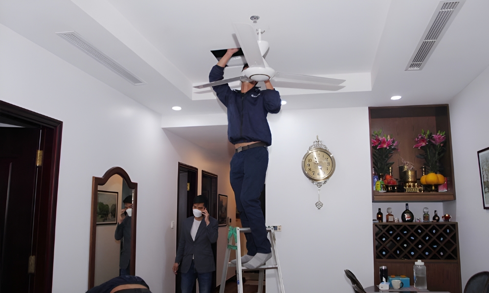 cách đóng gói quạt trần